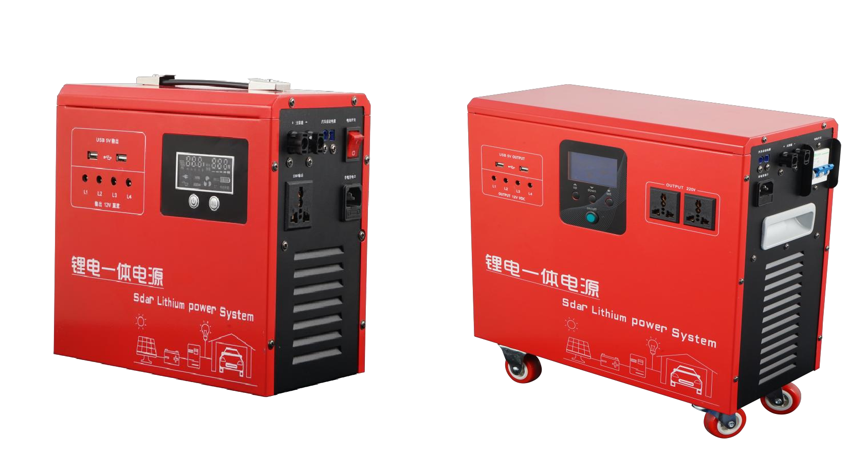 內（nèi）置鋰電池逆儲能（néng）型控一體發電機係列